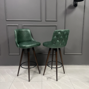 Lily Swivel Bar Chair with Genuine Leather